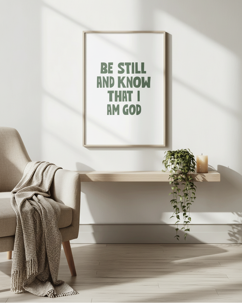 Be Still Green Room Mockup