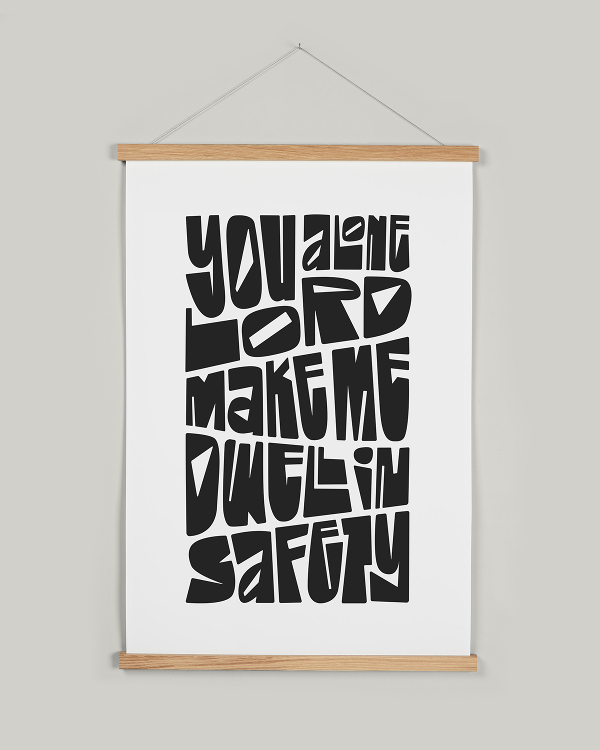Wooden Poster Hanger