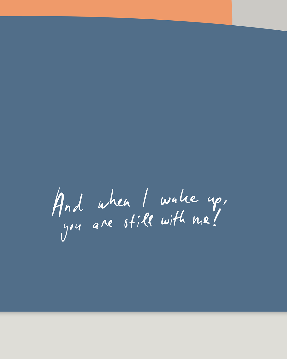 when i awake you are still here handwritten bible verse detail art print