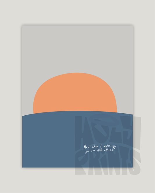 bible verse art print inch when i awake you are still here