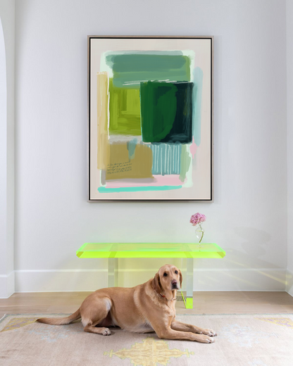 Micah 6:8—Walk Humbly, Abstract Bible Verse Print [Green]