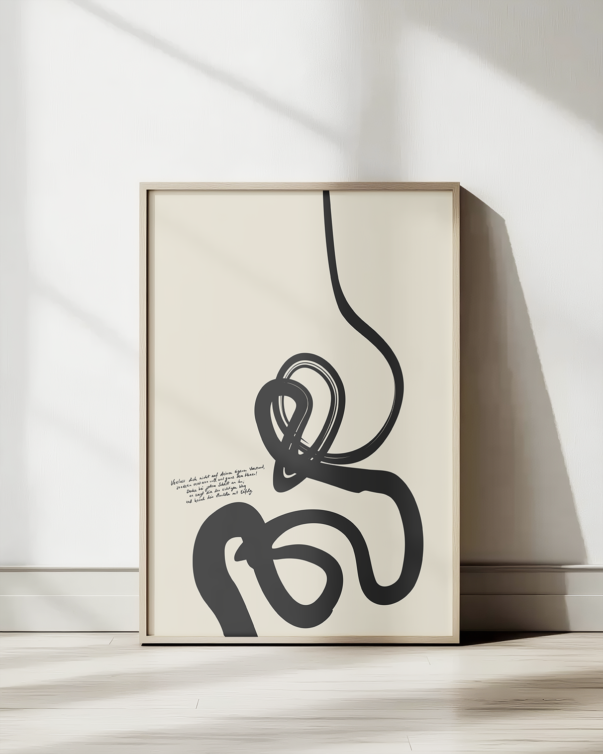 Jedem Schritt—Prov 3:5-6, Bible Abstract Wall Art [Deutsch-Black]