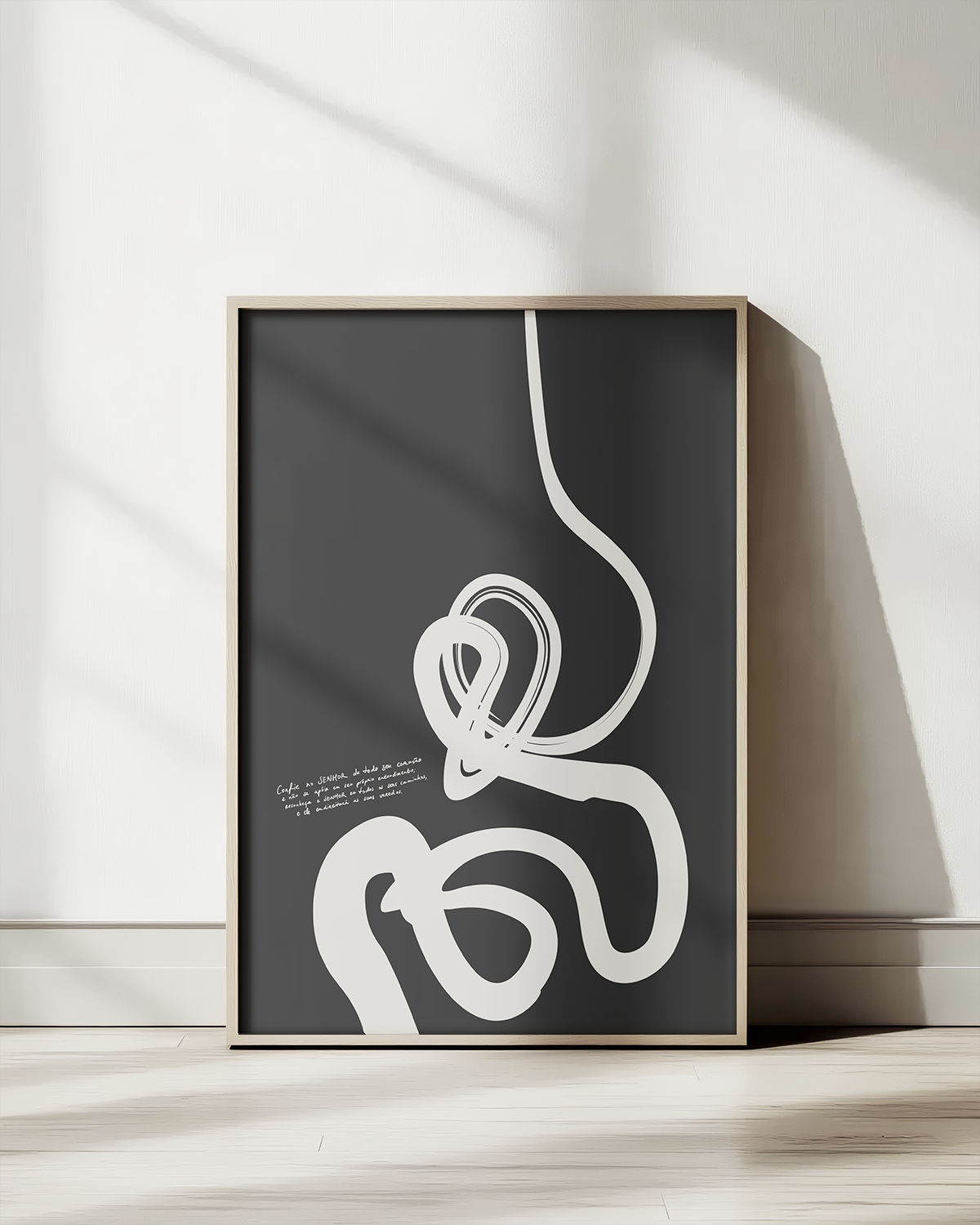Todos os seus caminhos—Prov 3:5-6, Modern Scripture Decor [Português-Black Inv]