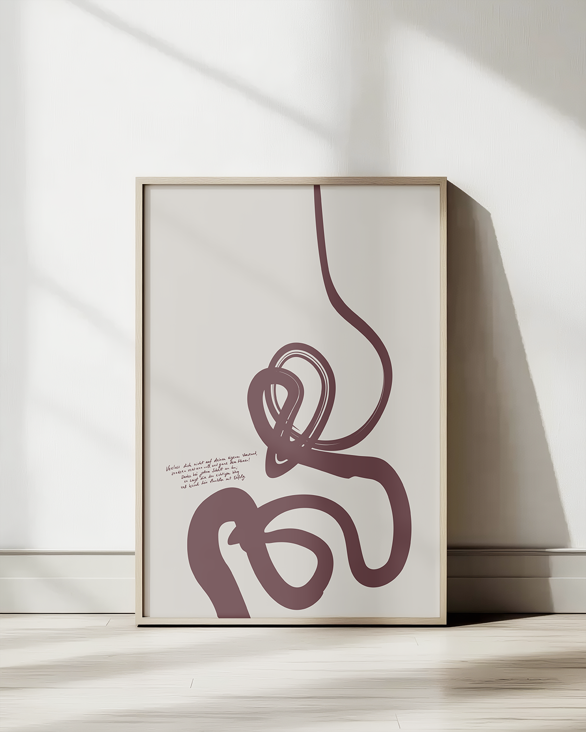Jedem Schritt—Prov 3:5-6, Bible Abstract Wall Art [Deutsch-Brown]