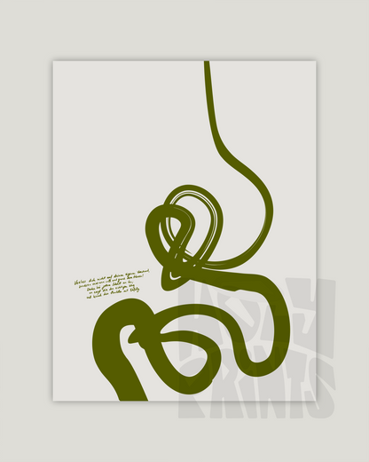 Jedem Schritt—Prov 3:5-6, Bible Abstract Wall Art [Deutsch-Green]