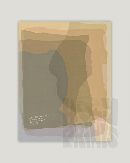 He Is Faithful—Hebrews 10:23, Modern Scripture Print [Sand]