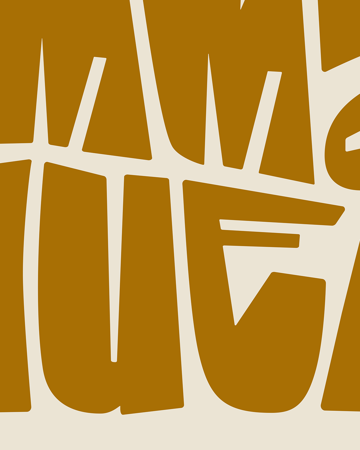 Immanuel—Matt 1:23, Minimal Horizontal Advent Wall Art [Gold]