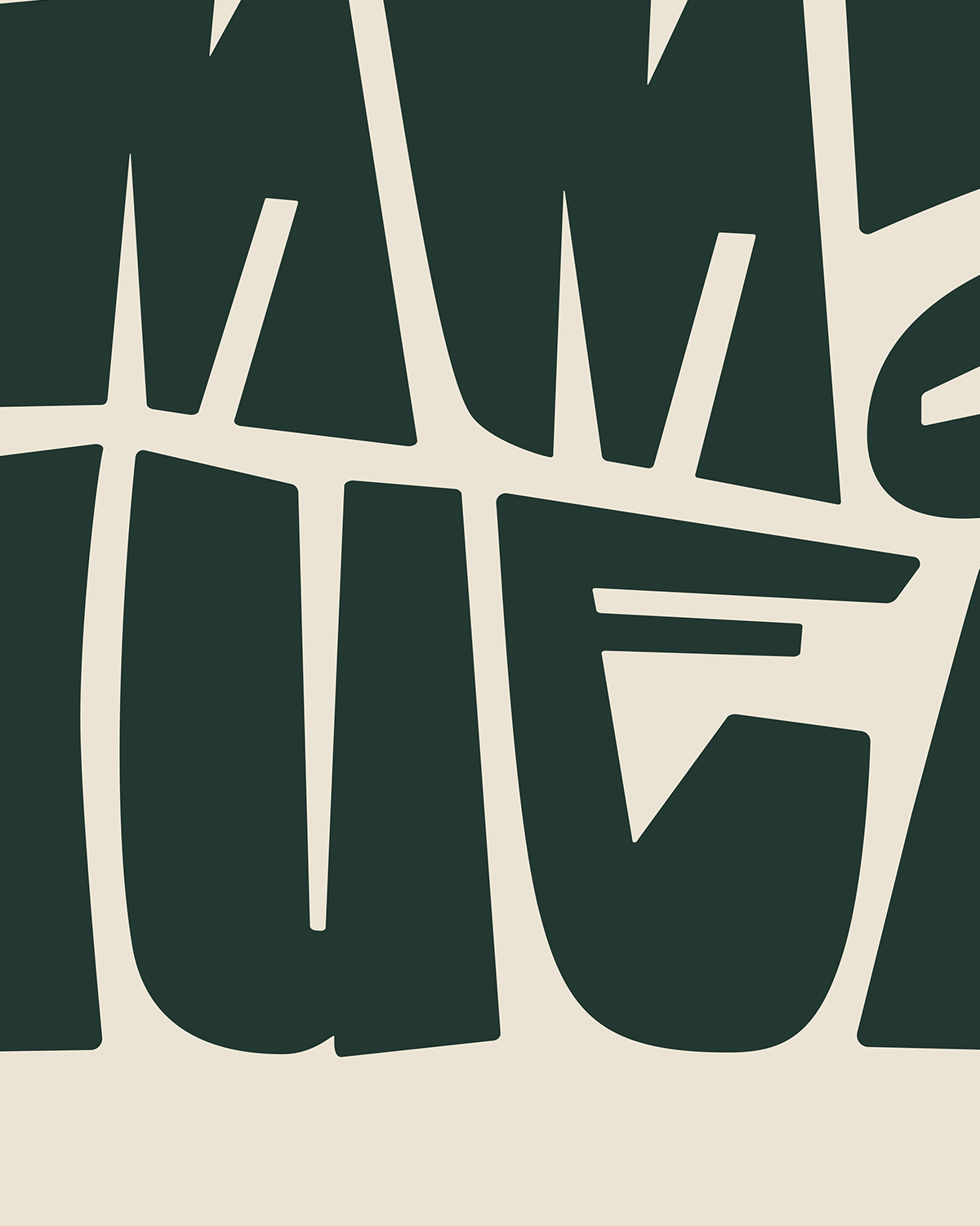 Immanuel—Matt 1:23, Minimal Horizontal Advent Wall Art [Dark Green]