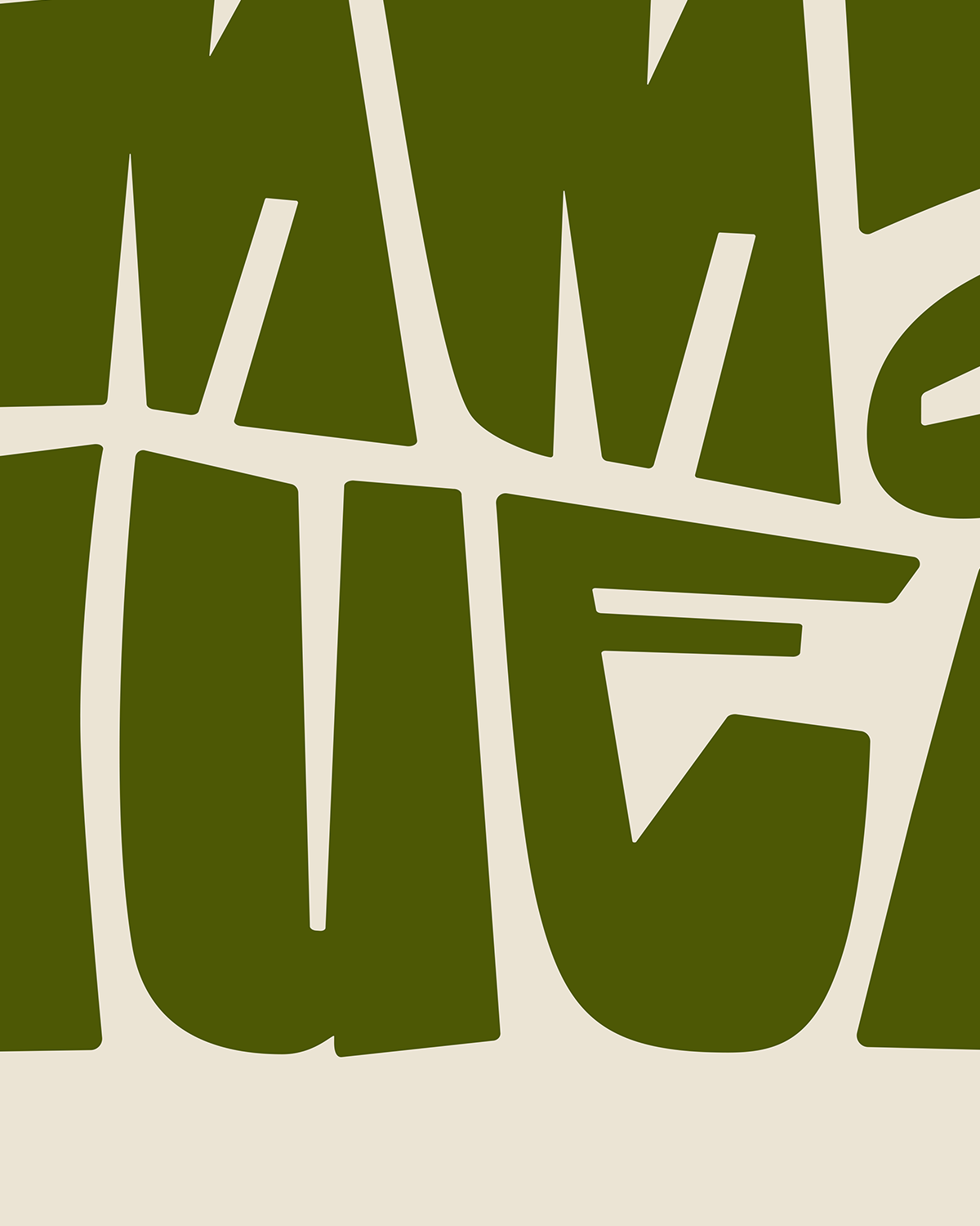 Immanuel—Matt 1:23, Minimal Horizontal Advent Wall Art [Moss Green]