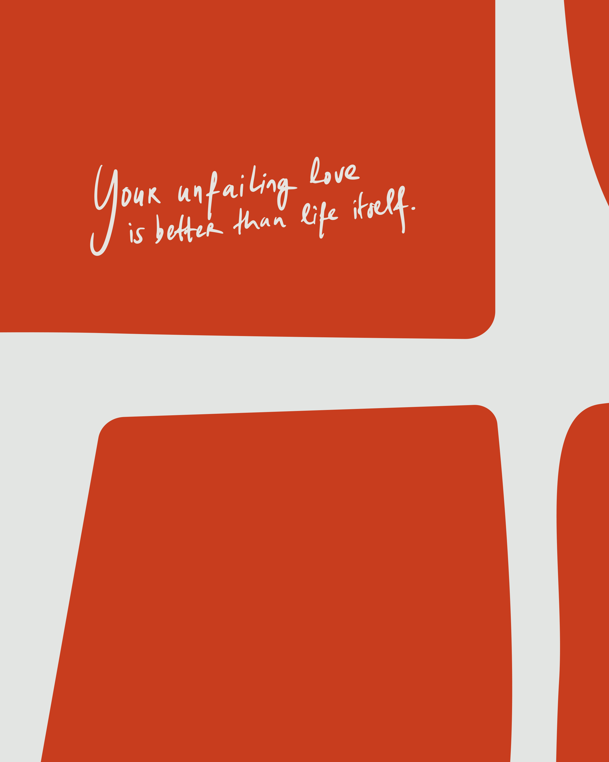 love psalm 62:3 Bold modern typographic Bible verse handwritten detail christian art hoolyprints