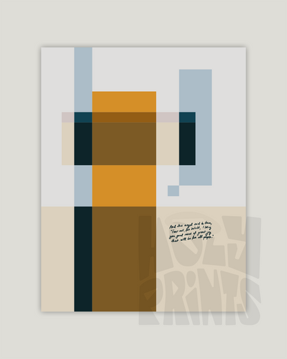 Good News—Luke 2:10, Abstract Advent Wall Decor [Yellow/Blue]