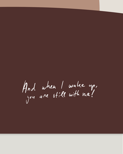 detail poster bible verse art print when i awake you are still here